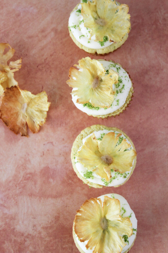 pineapple margarita cupcakes
