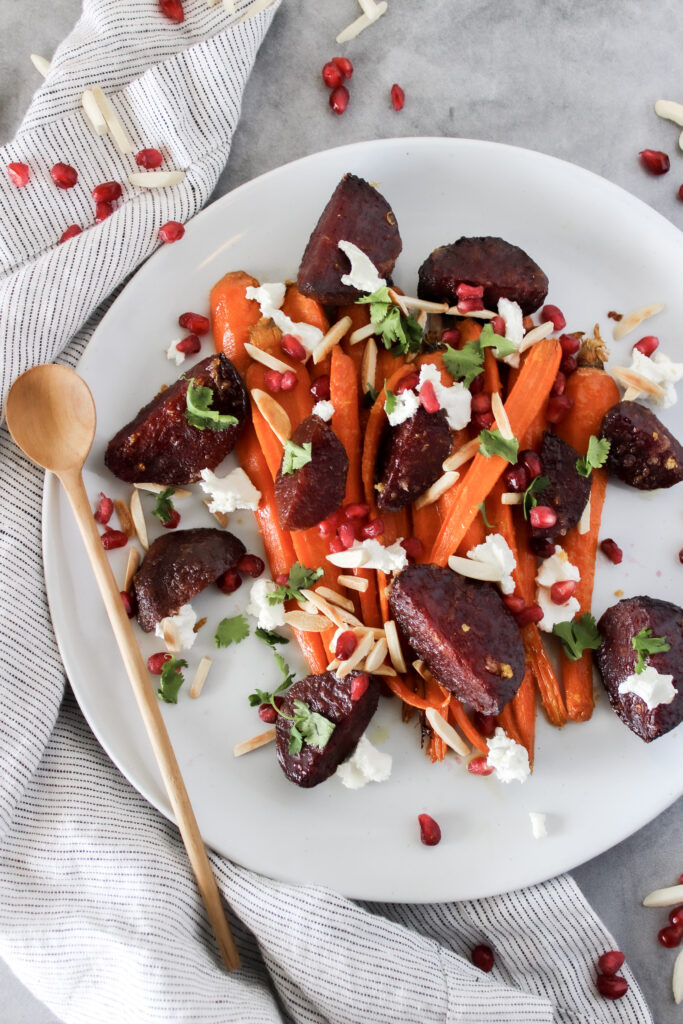 maple roasted carrots and beets